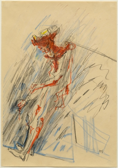 Male figure by Max Gubler