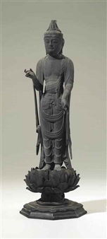 Figure of Gakko Bosatsu - Heian Period, 12th Century