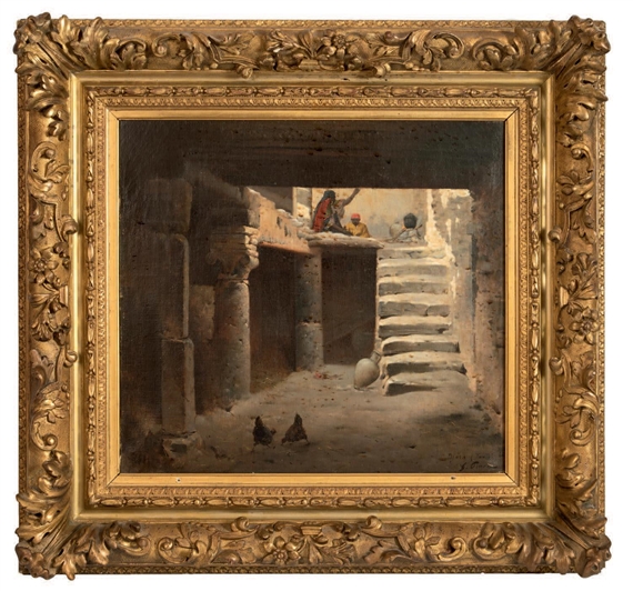 Scène de vie à Djara by Gustave Nicolas Pinel, 1886