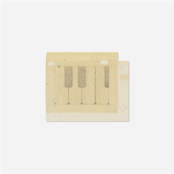 Untitled (study for piano keys) by Richard Artschwager, circa  1990