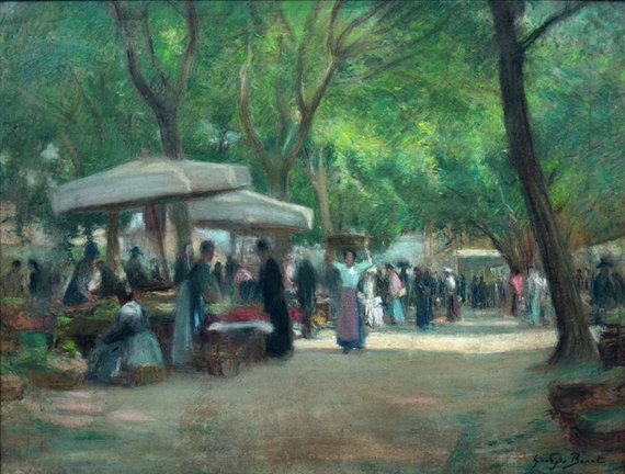 SCENE DE MARCHÉ