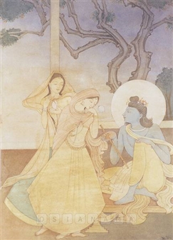 Radha & Krishna - Kshitindranath Mazumdar