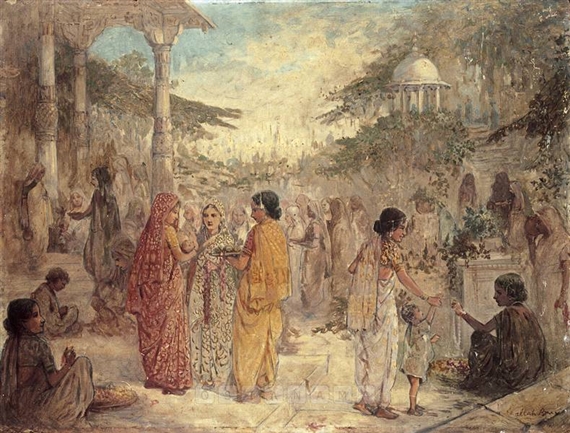 Before The Temple by Ustad Allah Bux, late 1920s
