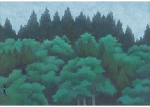 Forest in the evening by Kaii Higashiyama, 1961