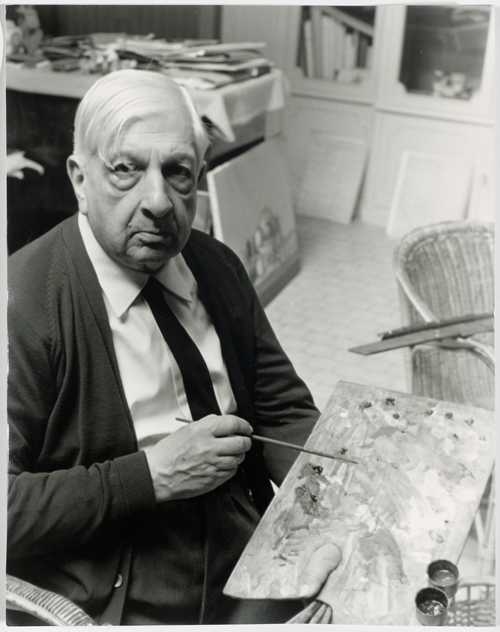 Aldo Durazzi | Giorgio de Chirico in his atelier in Rome (1963) | MutualArt