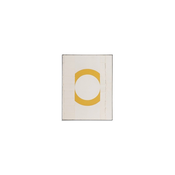 A Circle, White and Yellow by Hisao Domoto, 1968