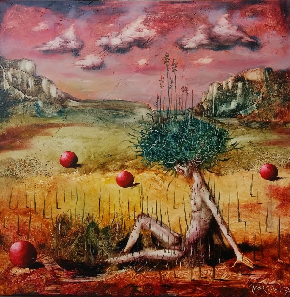 Artwork by Andras Gyorfi, Child of our nation, Made of oil on canvas