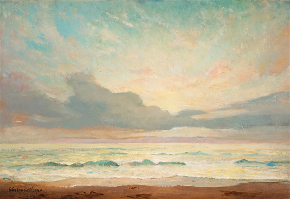 Sunset on the Channel by Colin Campbell Cooper, Circa 1925