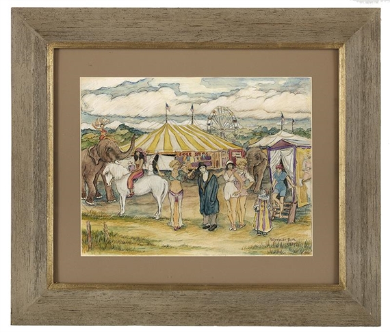 Circus Scene by Reynolds Beal, 1934