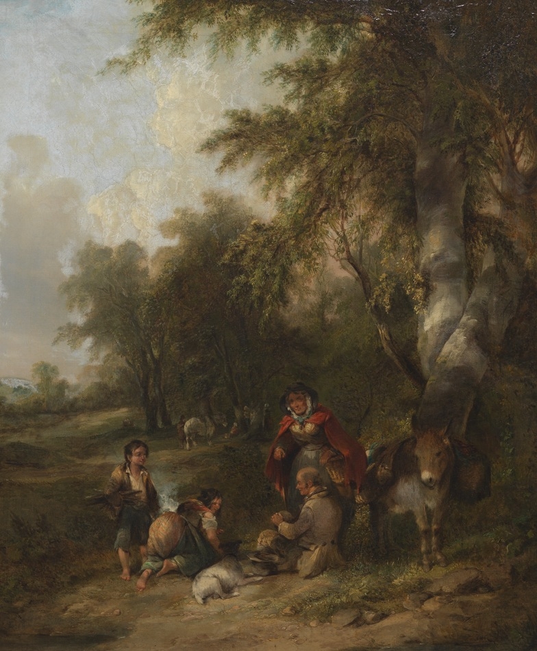 William Shayer Sr. | Travelers at Rest | MutualArt