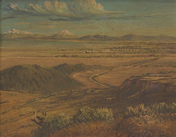 Valle de Mexico Desde el Cerro de Santa Isabel by José María Velasco, 1902