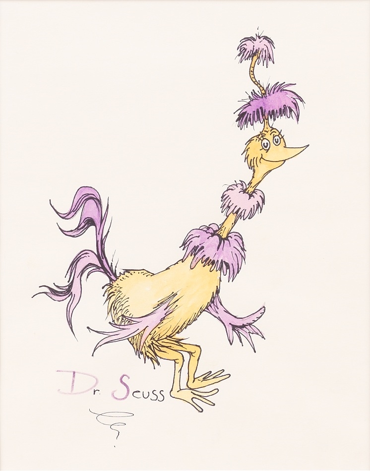 Dr. Seuss | Sneetch-like bird | MutualArt