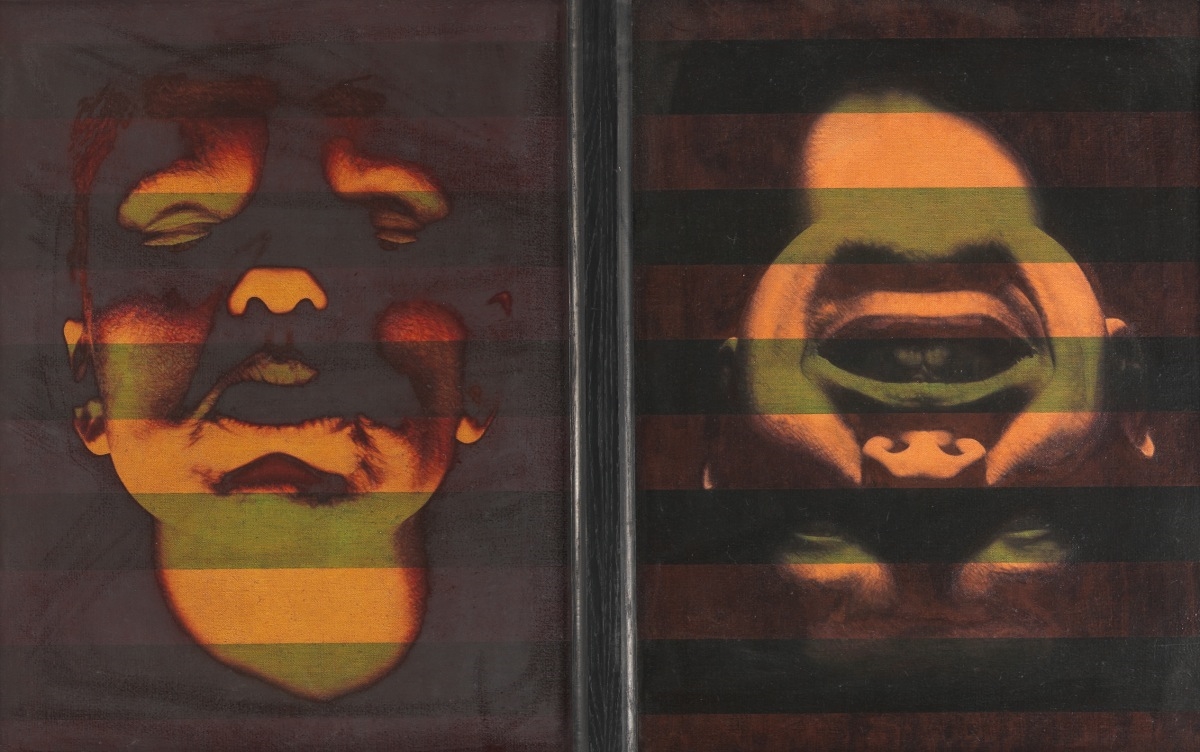 Artwork by Edward Raffel, Diptych: Stacy's Late Change, Made of Oil on canvas