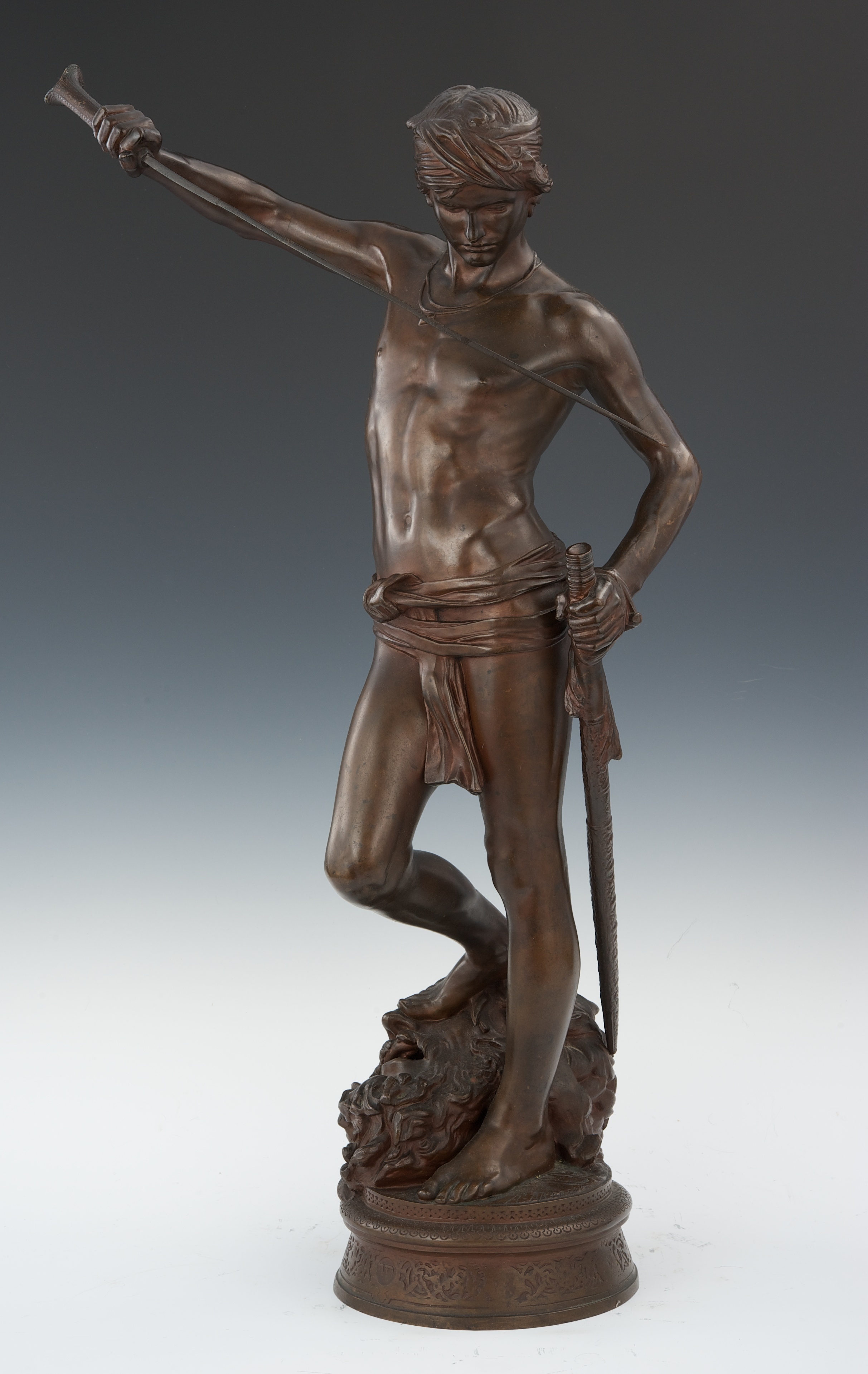 Marius-Jean-Antonin Mercié | David and Goliath | MutualArt