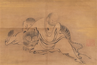 Three Sleepers - Kano Sansetsu