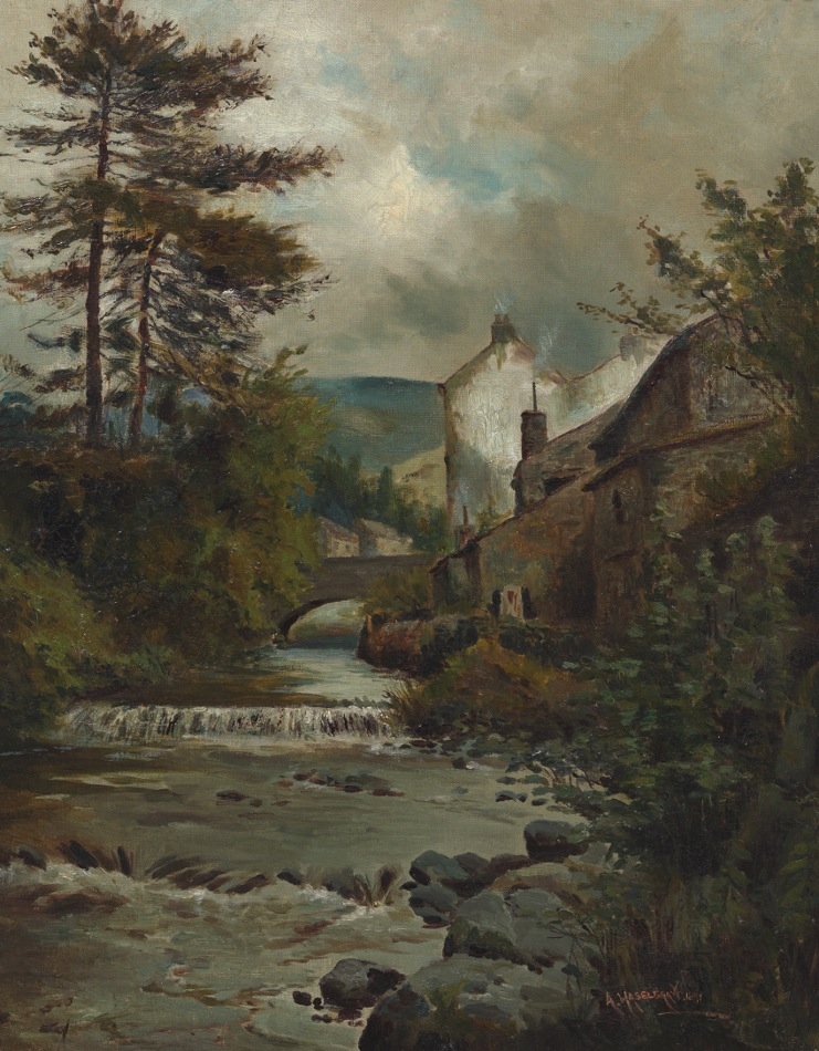 Artwork by Adelaide L. Haslegrave, Landscape, Made of Oil on canvas