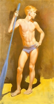 Boy with Oar - Robert R. Bliss