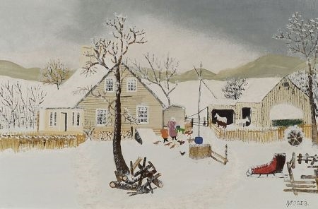 March by Grandma Moses, 1944
