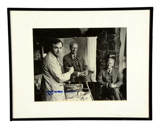 Photograph of Gerald Ford & Everett Raymond Kinstler