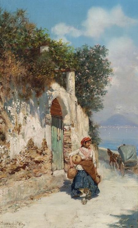 Artwork by Bernardo Hay, Capri, Made of Oil on canvas