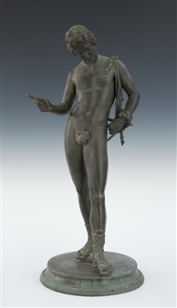 fig leaf with screw that is not original to sculpture - Pietro Mattioli