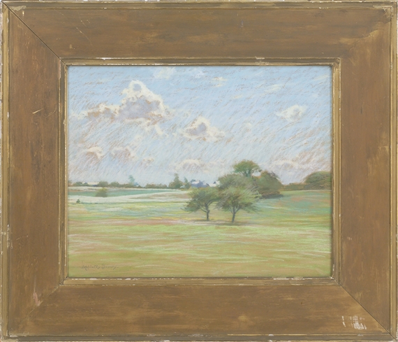 John Appleton Brown | Clouds over a meadow | MutualArt