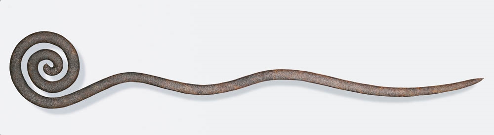 Artwork by Bronwyn Oliver, Snake, Made of copper