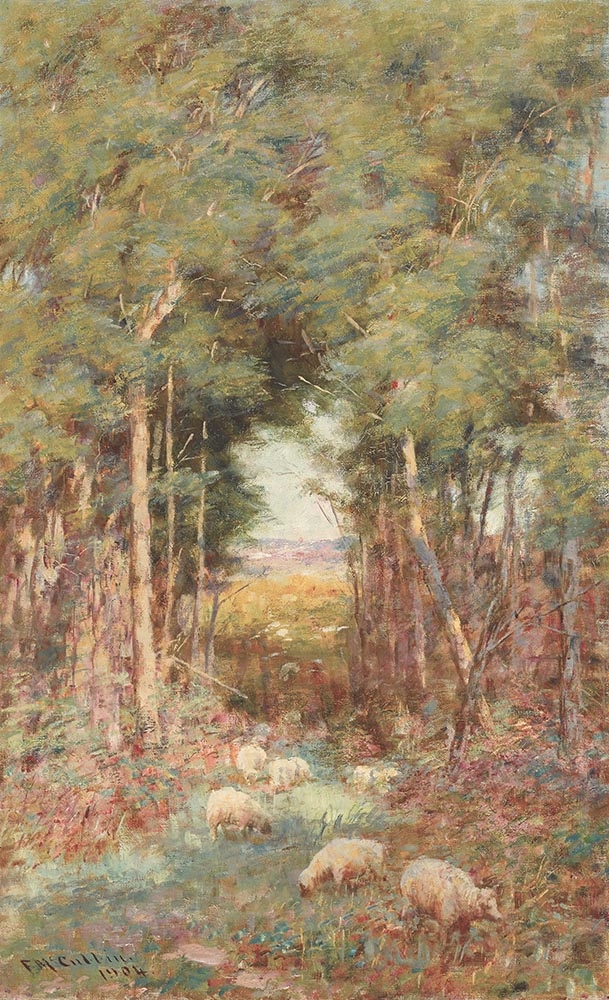 Artwork by Frederick McCubbin, Pastoral, Made of oil on canvas