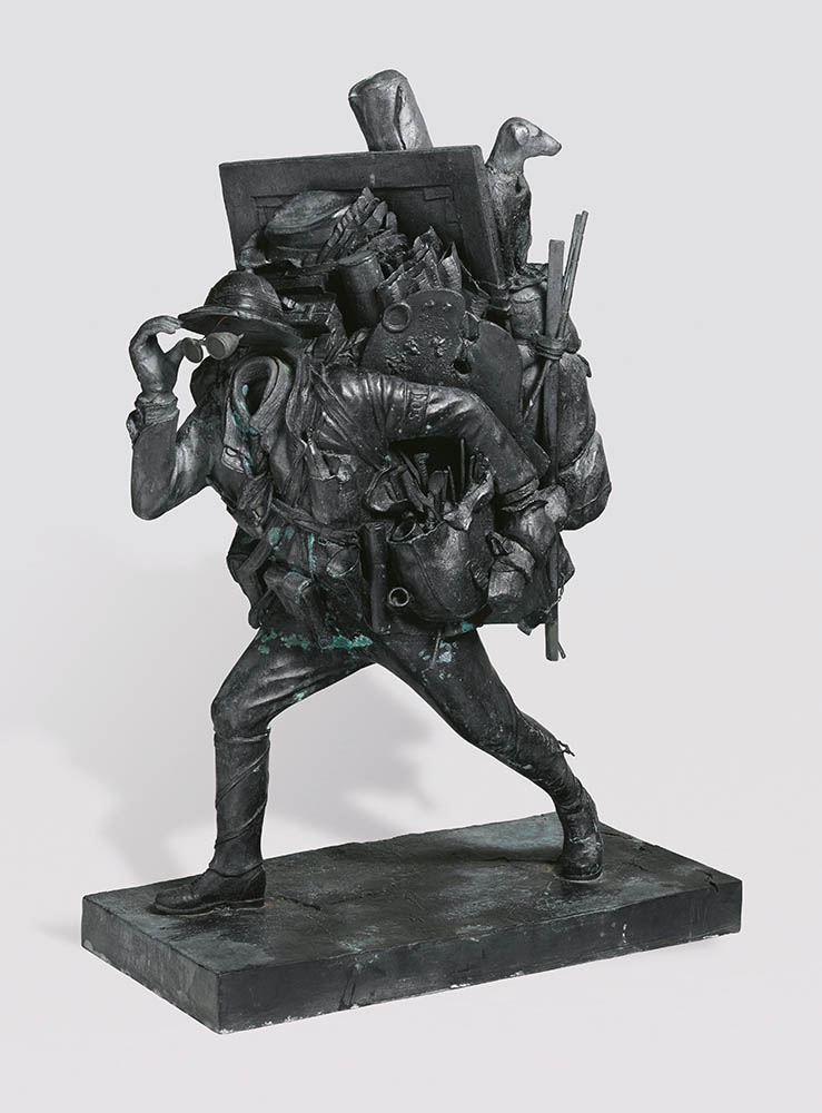 Artwork by Tim Storrier, The Histrionic Wayfarer (After Bosch) (Maquette), Made of bronze