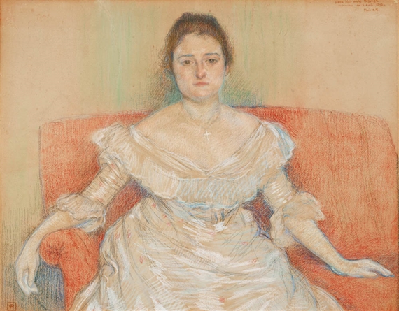 Portrait de Madeleine Maus by Théo van Rysselberghe, 1898-1902