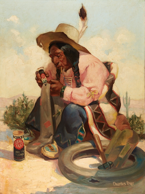 Artwork by Charlie Dye, Good Medicine for a Sick Horse, Made of Oil on canvas