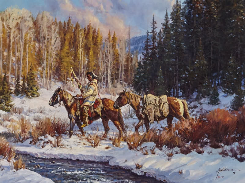 Artwork by Martin Grelle, Through the Valley, Made of Oil on canvas