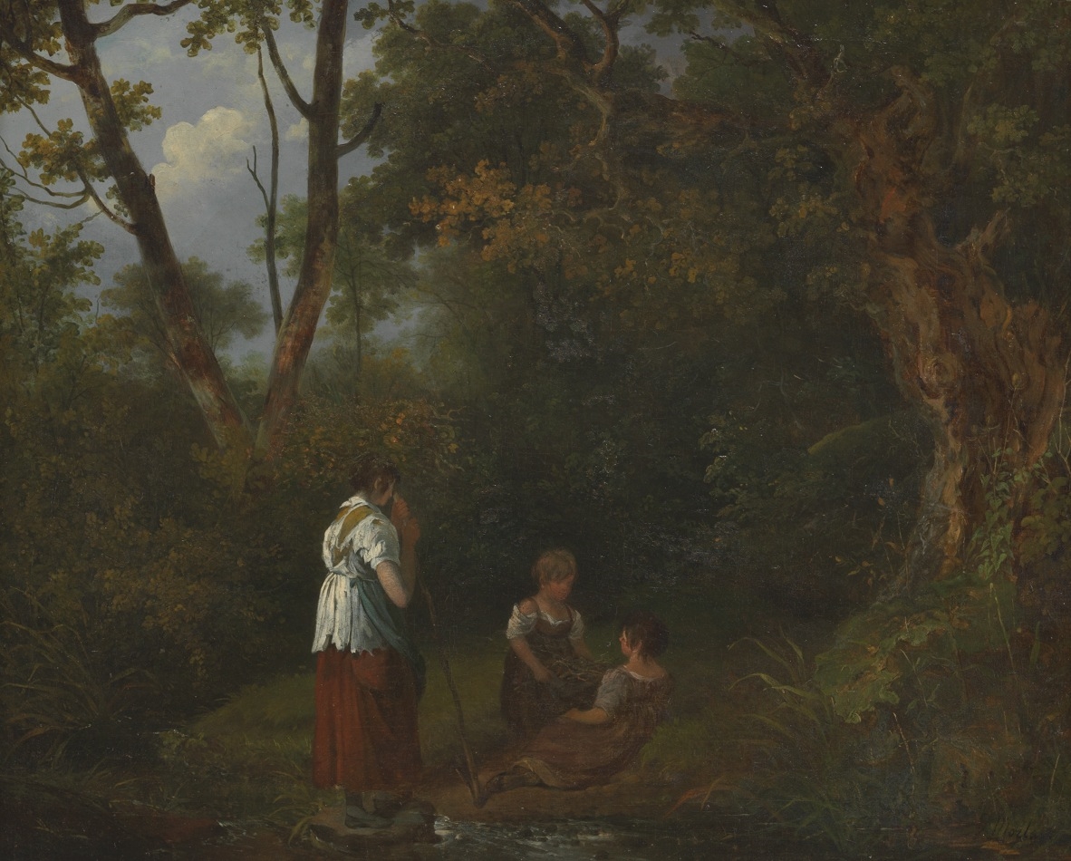 George Morland | Gypsies Resting in the Woods | MutualArt