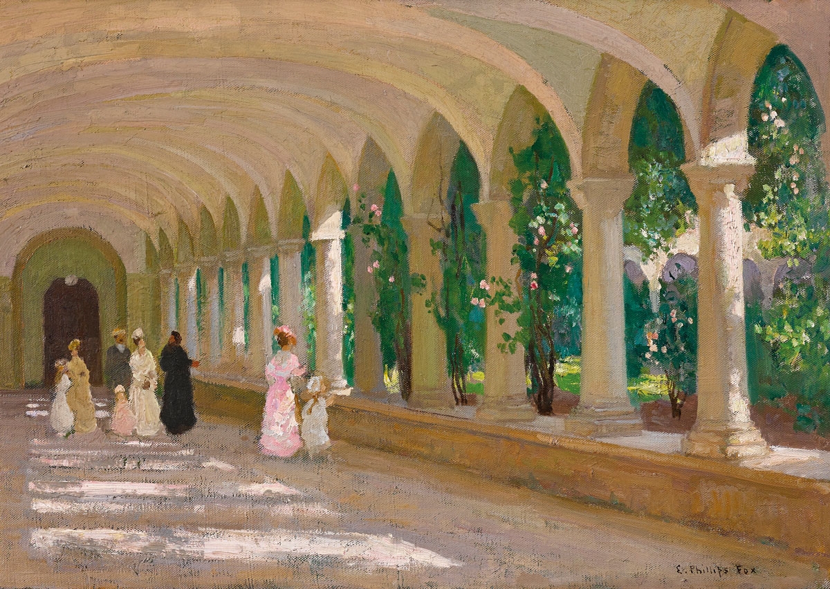Artwork by E. Phillips Fox, Monastery, San Lazzaro, Made of Oil on canvas