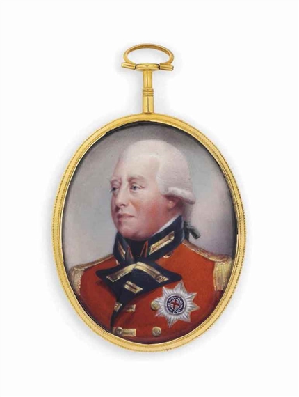 Henry Bone | King George III (1738-1820), in red coat with black collar ...