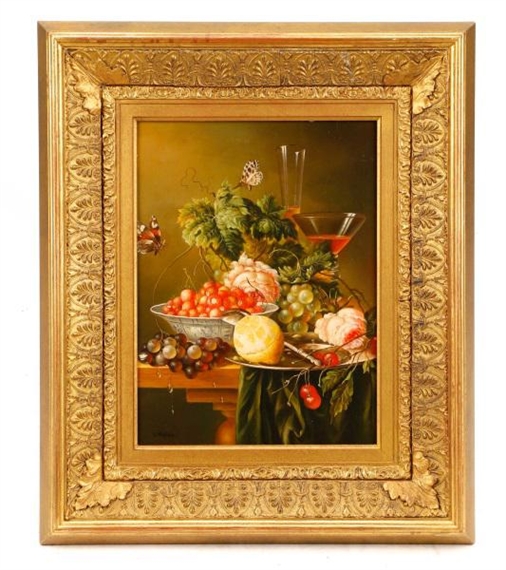 Still Life with Butterflies - W. Montague