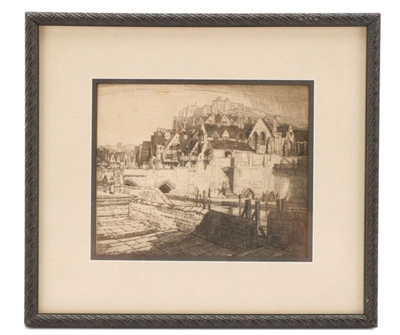 The Quay by Frederick Landseer Maur Griggs, Circa 1915-1916