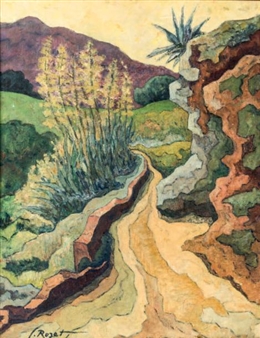 LE CHEMIN DE LA MONTAGNE À MONTROIG - Geneviève Rozet