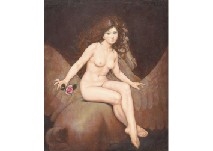 Girl riding a Pegasus - Ikuo Ogawa