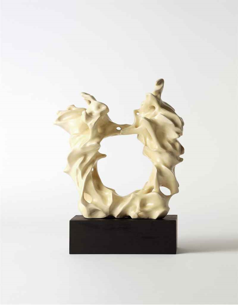 Artwork by Meng Zhao, Be Water, Made of ivory glazed ceramic