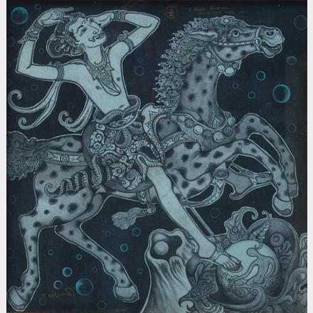 I Made Sukada | Man With Horse (1977) | MutualArt
