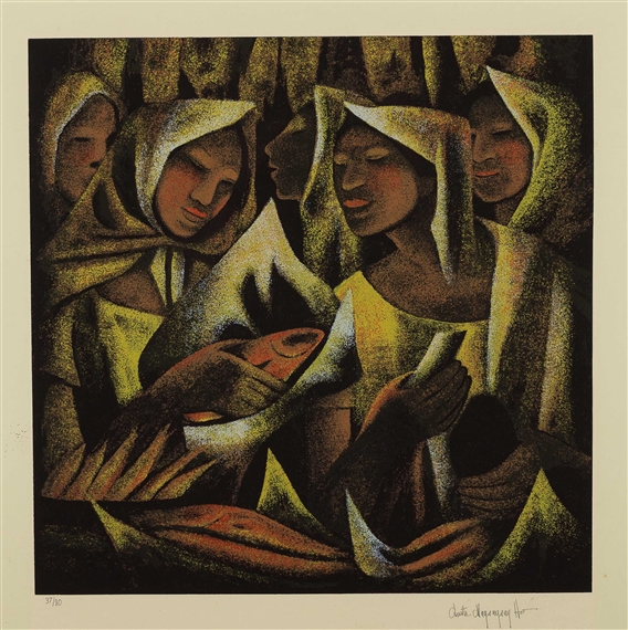 Untitled (Fish Vendors) by Anita Magsaysay-Ho