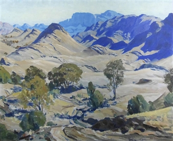 Untitled - Landscape in the South Australian ranges - Max Ragless