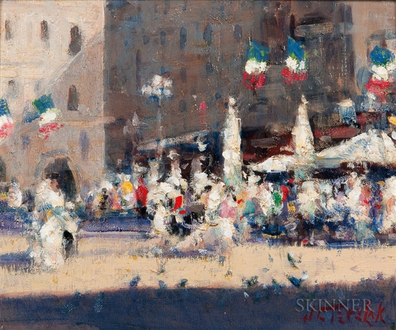 French Café Scene by John Charles Terelak