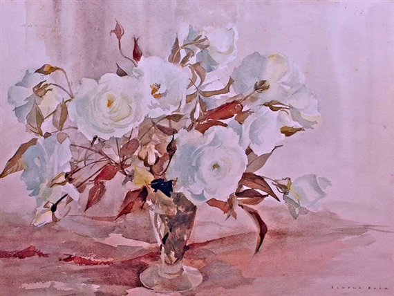 Still Life Roses by Rowena Bush