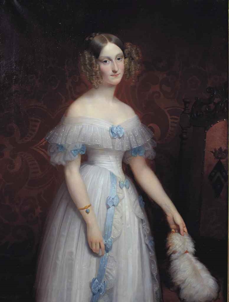 Claude Marie Dubufe | Portrait de Stéphanie de Pomereu (1819-1855 ...