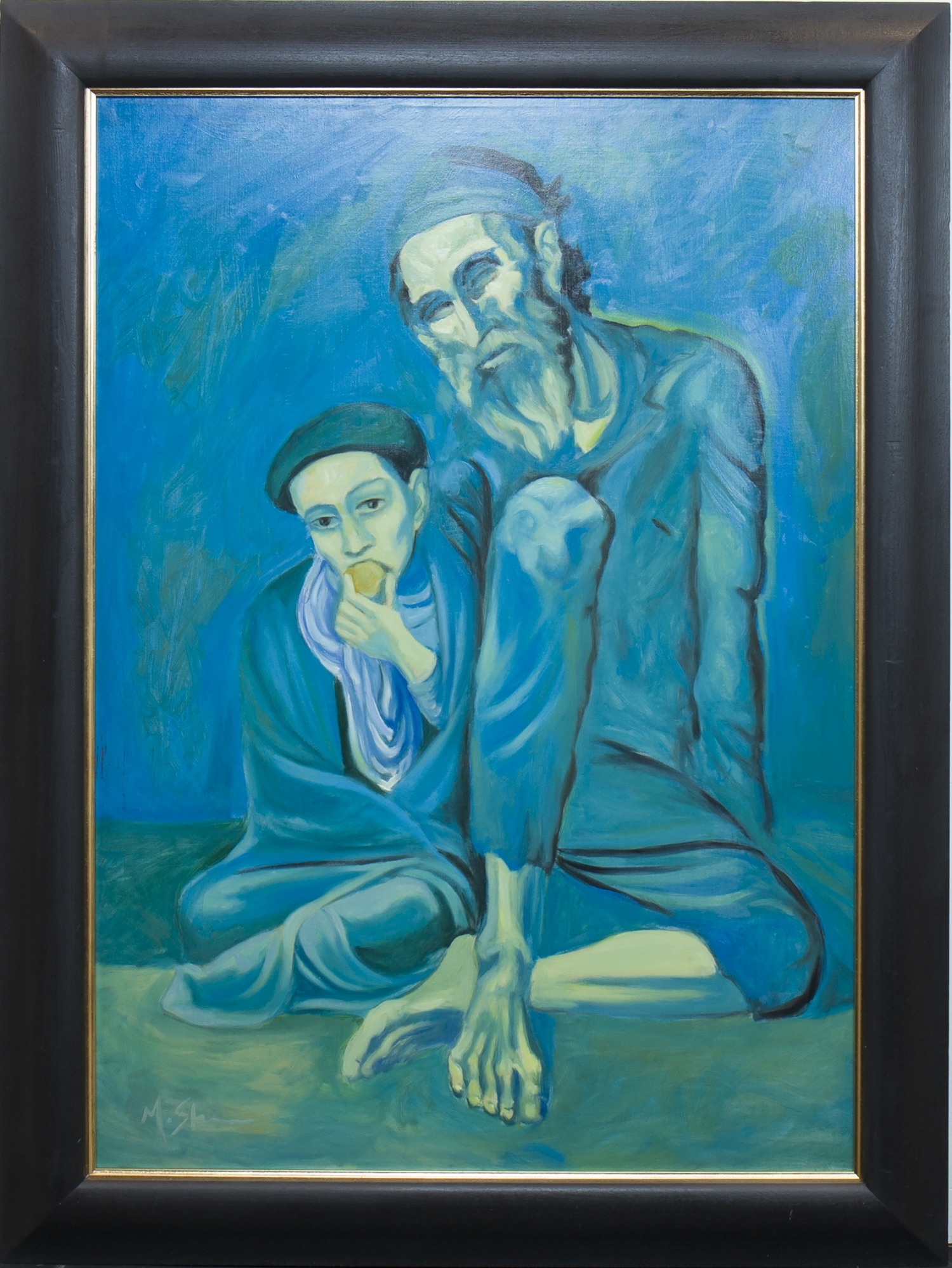 Artwork by Martin Sheen, FATHER AND SON, Made of oil on canvas