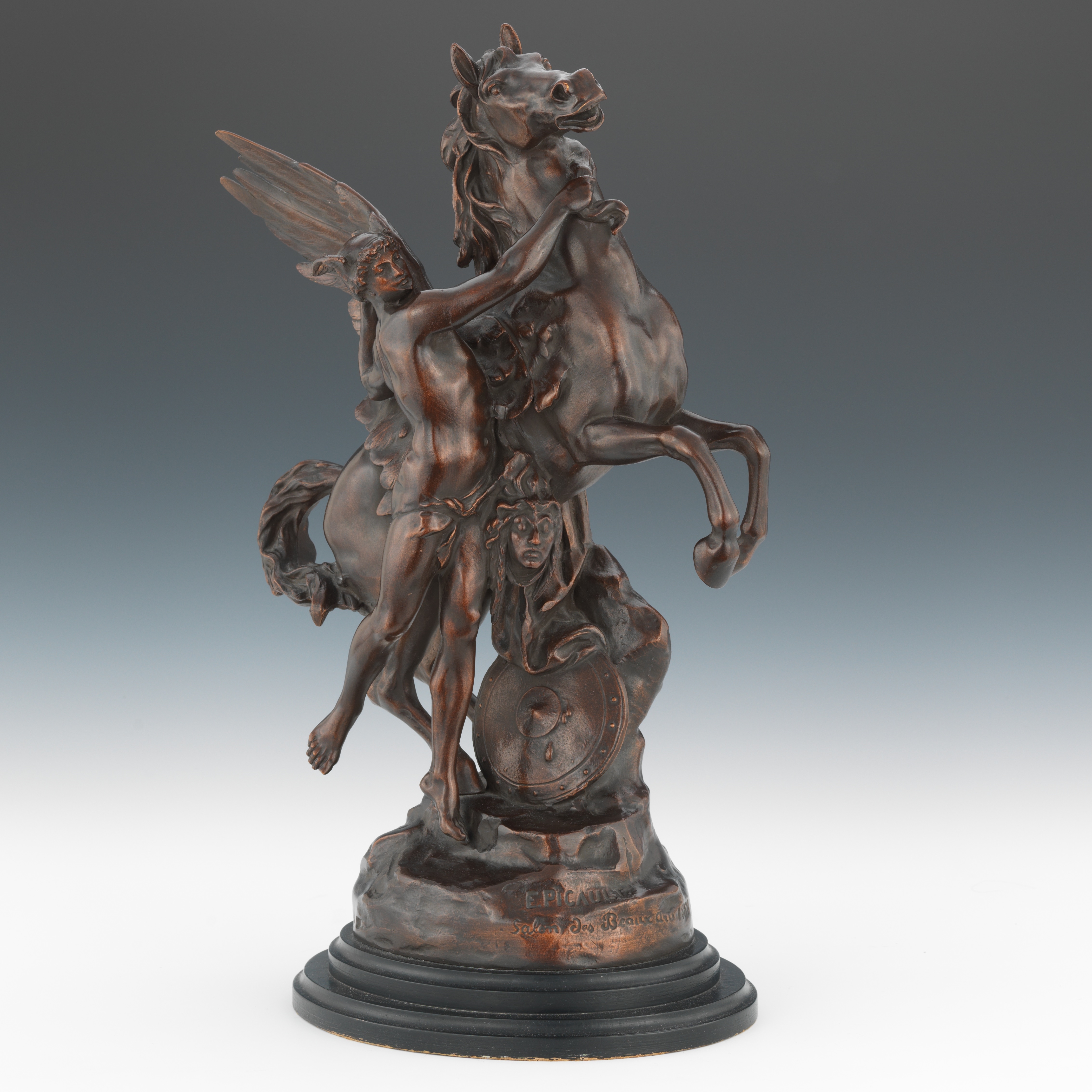 Emile-Louis Picault | Perseus and Pegasus (1888) | MutualArt