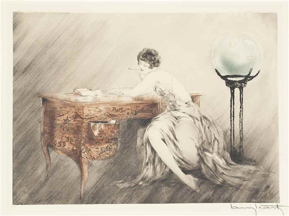 Louis Icart | 'ORCHIDS' (1937) | MutualArt