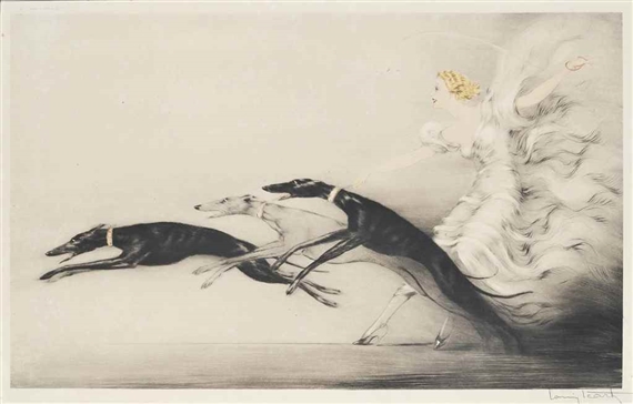 Louis Icart | 'ORCHIDS' (1937) | MutualArt